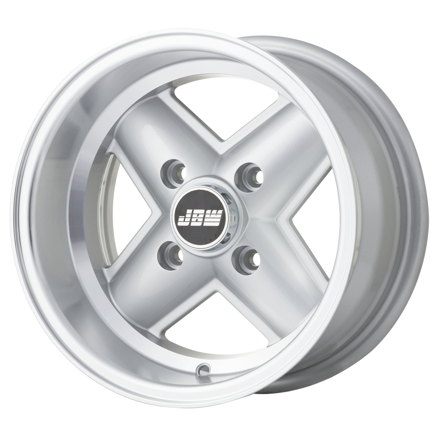 JBW Revolite Classic 4 Spoke 13x7" 4x108 PCD ET-7 Silver/D-Cut Alloy Wheel