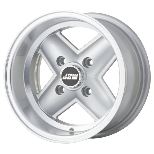 JBW Revolite Classic 4 Spoke 13x7" 4x100 PCD ET-7 Silver/D-Cut Alloy Wheel