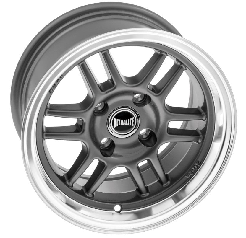 Ultralite F1 13x7" 4x101.6 PCD ET+2 Gun Metal Grey/D-Cut Alloy Wheel