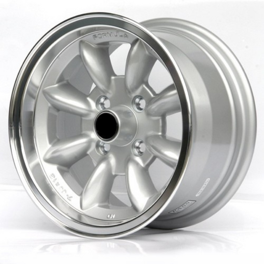 Ultralite Minilite 13x7" 4x108 PCD ET+10 Silver/D-Cut Alloy Wheel