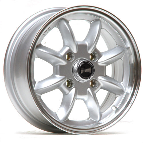 Ultralite Minilite 15x6" 4x114.3 PCD ET+3 Silver/D-Cut Alloy Wheel