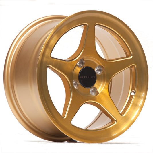 Ultralite ZERO 1 UL01 15x7.5" 4x100 PCD ET+30 Brush Gold Alloy Wheel