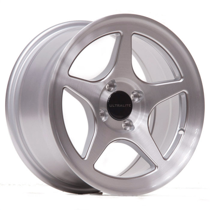 Ultralite ZERO 1 UL01 15x7.5" 4x100 PCD ET+30 Brush Silver Alloy Wheel