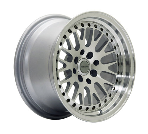 Ultralite UL10 15x8" 4x100 PCD+4x114.3 PCD ET+10 Silver/D-Cut Alloy Wheel