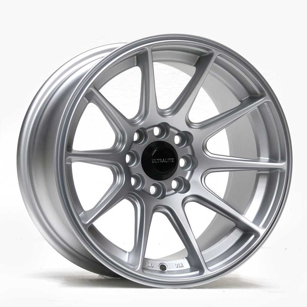 Ultralite UL11 15x8" 4x100 PCD+4x108 PCD ET+0 Matt Silver Alloy Wheel