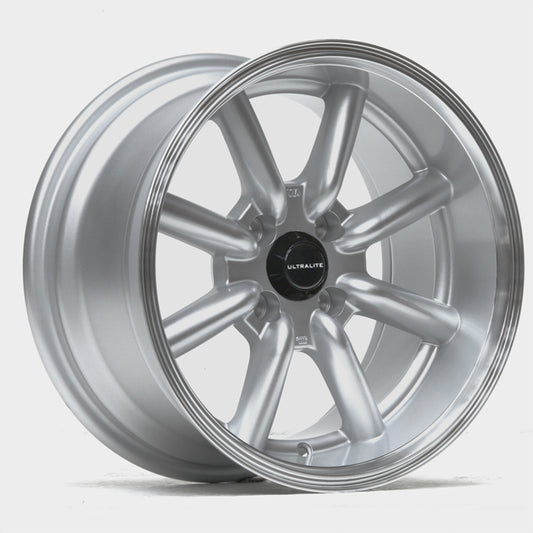 Ultralite TB 15x8" 4x100 PCD ET+0 Silver/D-Cut Alloy Wheel