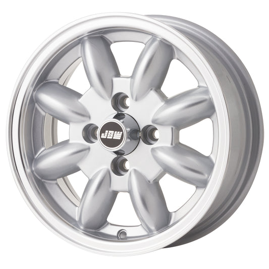 JBW Minilite 13x5" 4x100 PCD ET+20 Silver/D-Cut Alloy Wheel