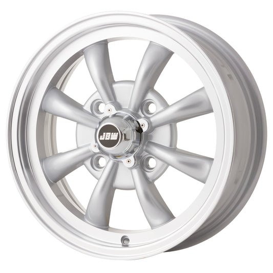 JBW AC8 15x5.5" 4x130 PCD ET+35 Silver/D-Cut Alloy Wheel