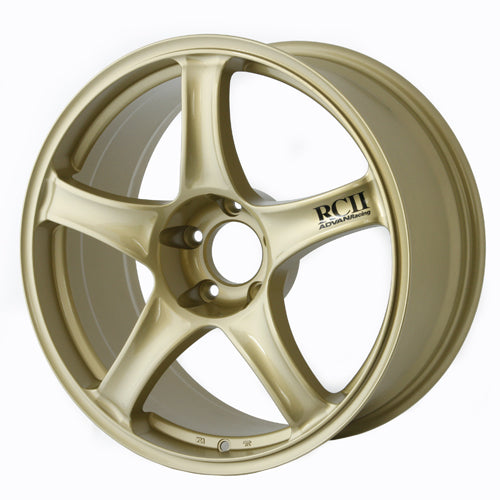 Advan Racing RC2 18x9.5" 5x114.3 PCD ET+35 Gold Alloy Wheel