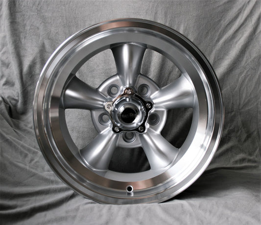 Ford Torque Thrust Style 15x8 Silver/D-Cut Alloy Wheel (5x114.3 PCD)