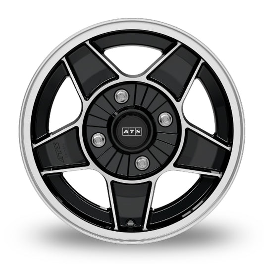 ATS Classic 15x5.5" 4x130 PCD ET+25 Diamond Black Polished Alloy Wheel