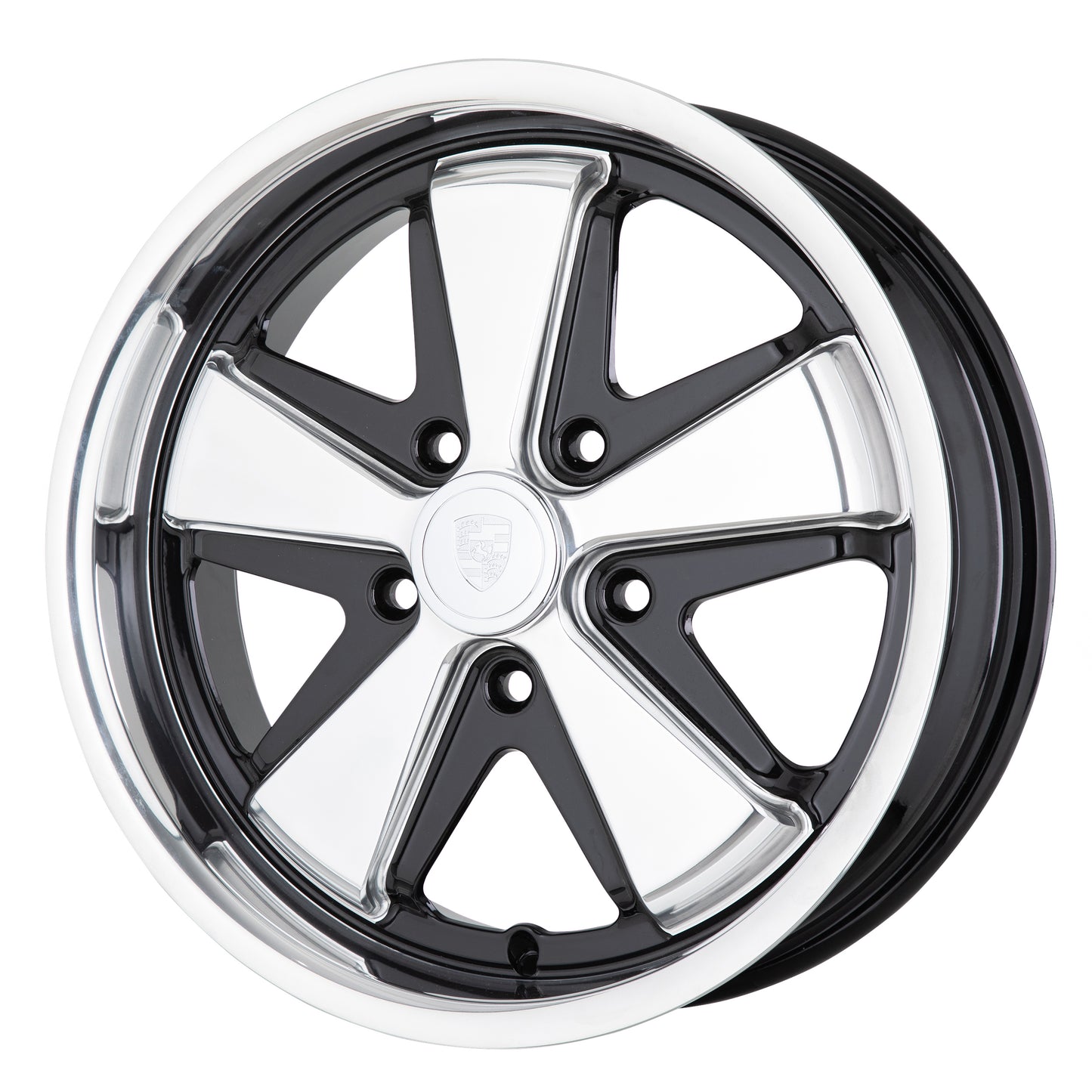 JBW FOOSH 17x4.5" 5x130 PCD ET+36 Black/Pol Alloy Wheel