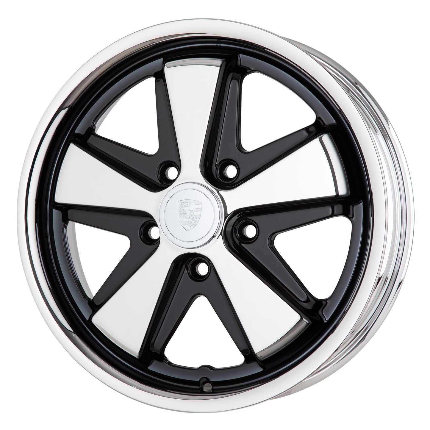 JBW FOOSH 17x4.5" 5x130 PCD ET+36 Black/Chrome Alloy Wheel