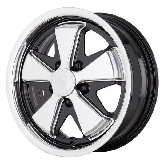 JBW FOOSH 15x5.5" 5x112 PCD ET+20 BLK/POL Alloy Wheel