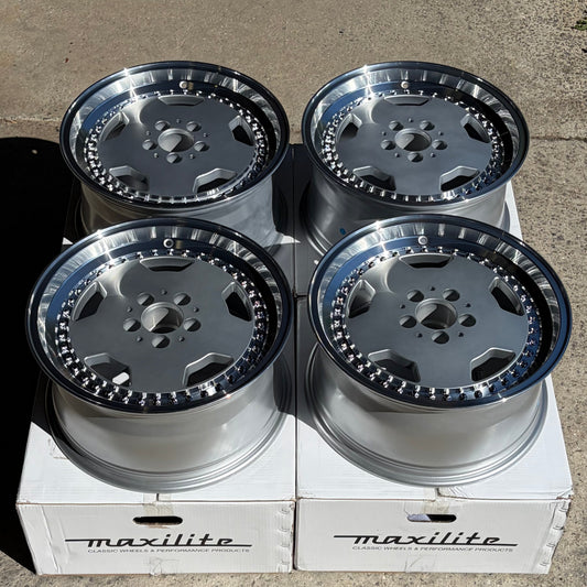 Maxilite Aero 3 OZ Style 17x8.5" 5x112 PCD *SALE* SET OF 4X WHEELS