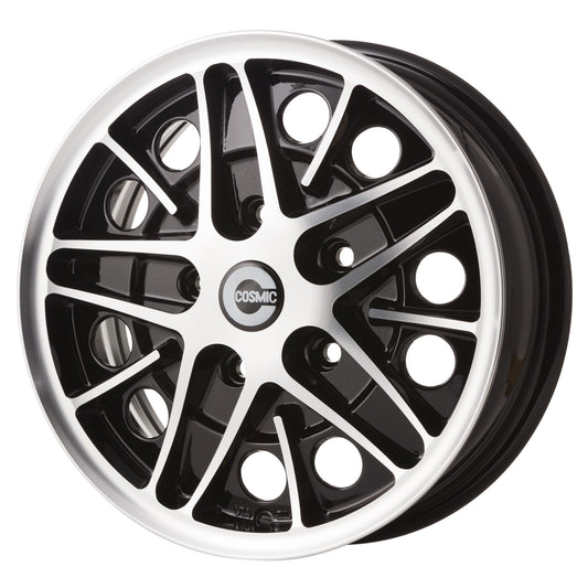 JBW COSMIC 15x5.5" 5x112 PCD ET+20 Black/D-Cut Alloy Wheel