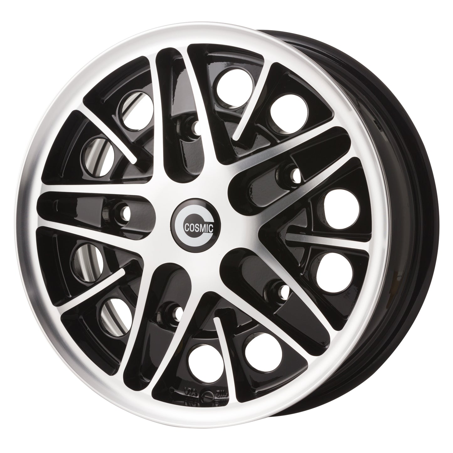 JBW COSMIC 15x5.5" 5x205 PCD ET+20 Black/D-Cut Alloy Wheel