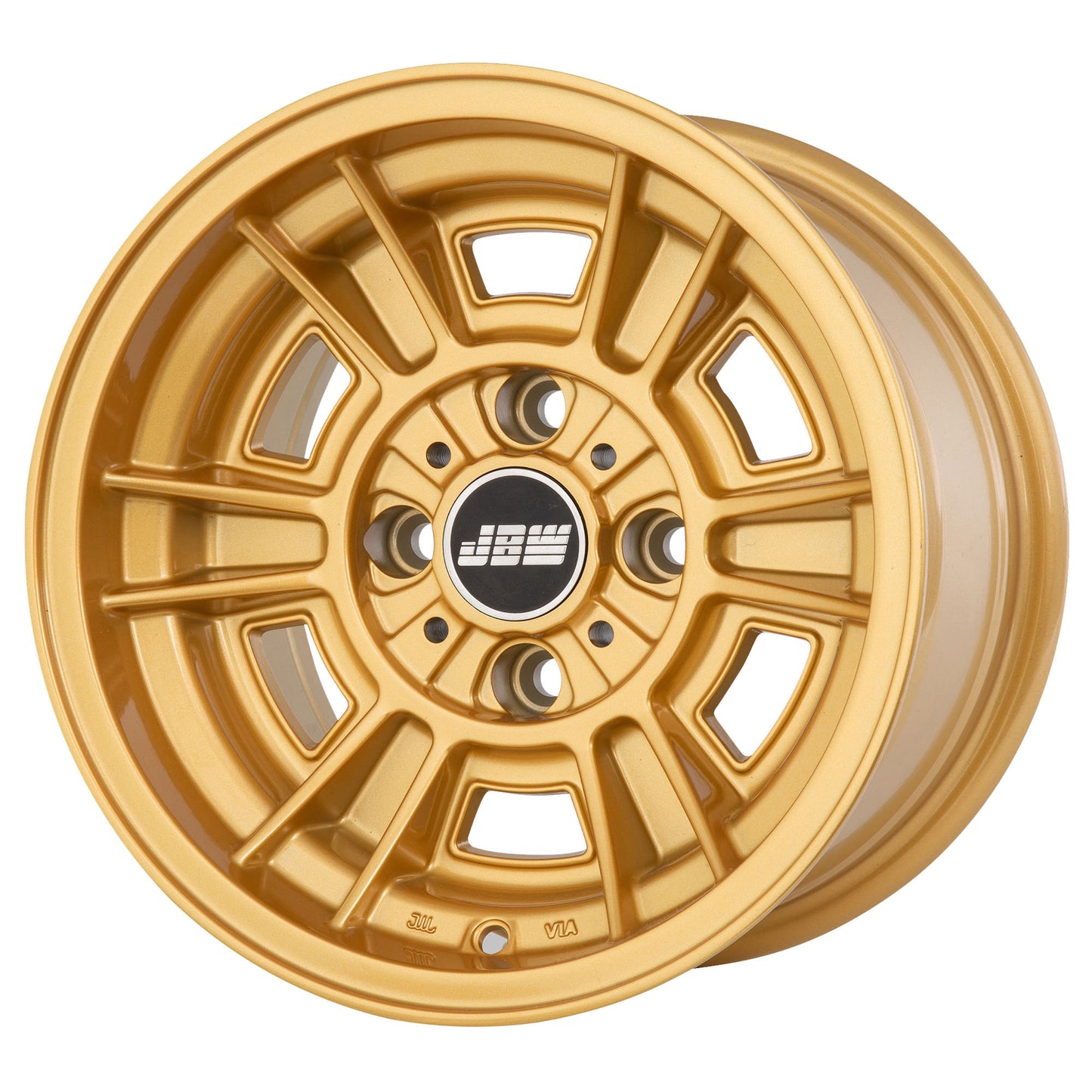 JBW Cromodora CD66 13x7" 4x100 PCD ET+10 Gold Alloy Wheel