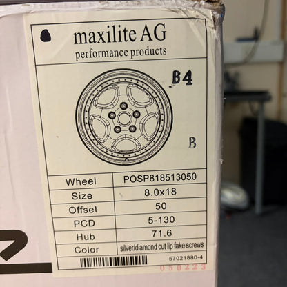 Maxilite CUP KT2 Style 18” 5x130 PCD 8J/10J Staggered Wheels *Clearance*