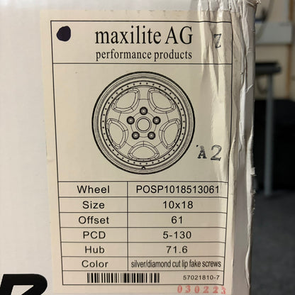 Maxilite CUP KT2 Style 18” 5x130 PCD 8J/10J Staggered Wheels *Clearance*