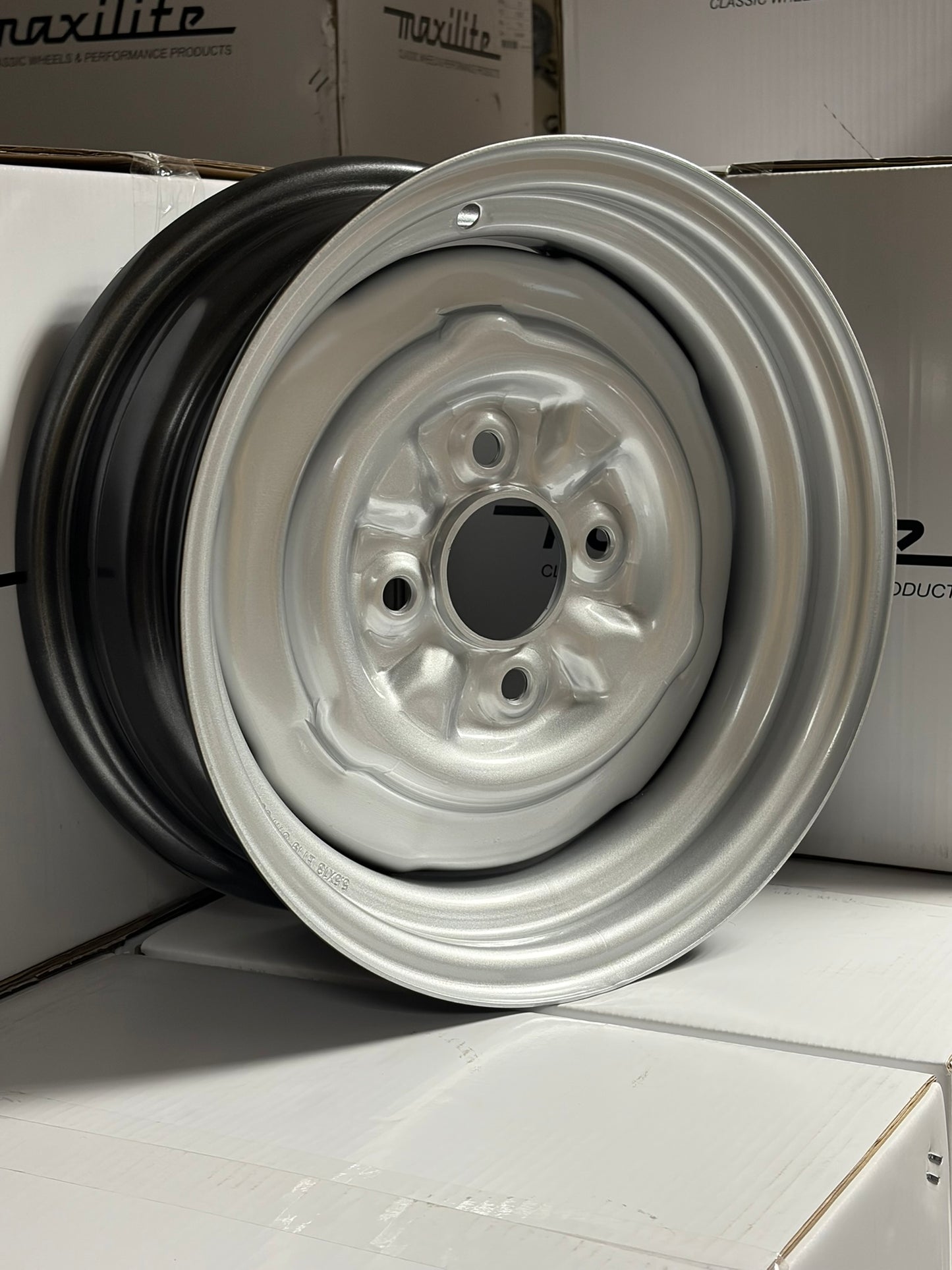 Maxilite LCS Steel 13x5.5" 4x108 PCD ET+19 Silver Ford Wheel *SALE*