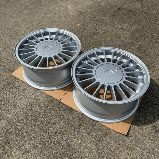 Maxilite Alpina Style 16x7” 4x100 PCD ET+28 Silver Wheels (x2) *Clearance*