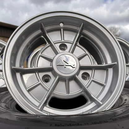 Maxilite A110 13x5.5” 3x150 PCD ET-4 Silver Alloy Wheel