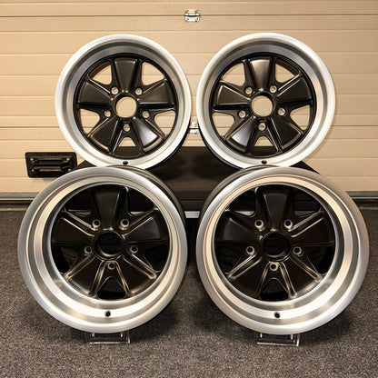 EX-DISPLAY SET Porsche Fuchs Classic Style New Alloy Wheels 15x7J & 8J 5x130 PCD