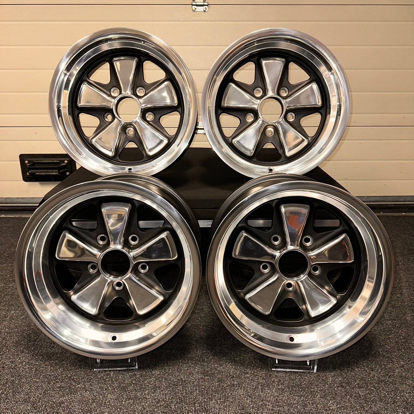 EX-DISPLAY SET Porsche Fuchs RSR Style Alloy Wheels 15x8J & 9J 5x130 PCD (S2)