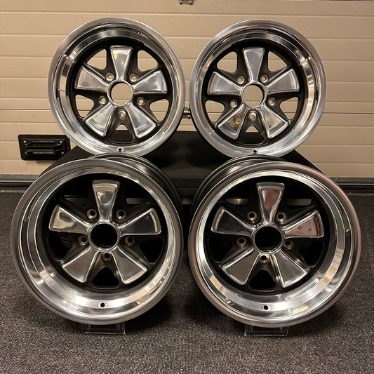 EX-DISPLAY SET Porsche Fuchs RSR Style Alloy Wheels 15x8J & 9J 5x130 PCD (S1)