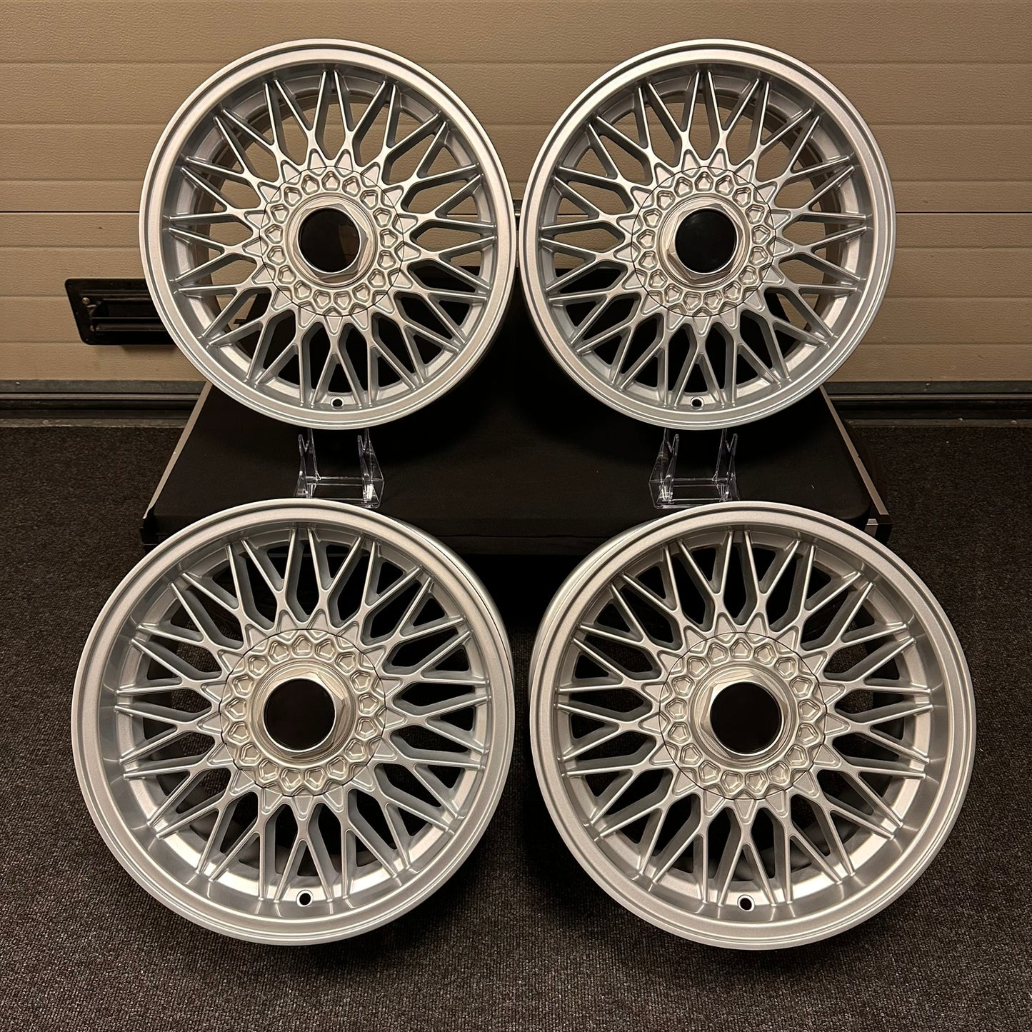 EX-DISPLAY SET BMW E30 BBS Style New Alloy Wheels 16" x 7J & 8J  4x100 PCD