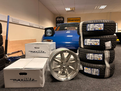 Maxilite Minilight 15x7" 4x100 PCD ET+31 Silver/D-Cut Alloy Wheel