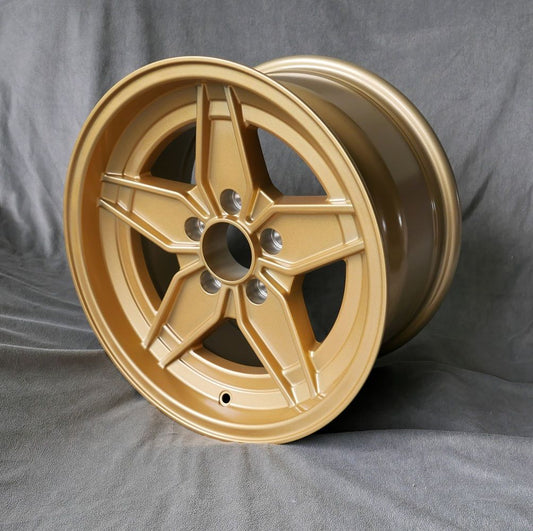 Maxilite Stratos Campagnolo Style 15x8" 5x108 PCD ET+15 Gold Alloy Wheel