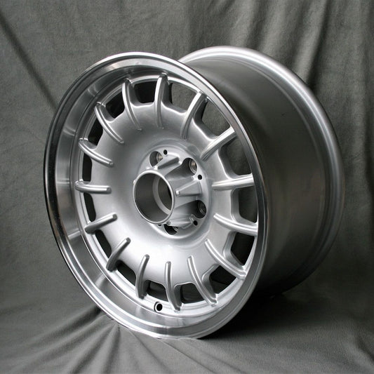 Maxilite Baroque/Bundt 16x8” 5x112 PCD ET+11 Silver/D-Cut Alloy Wheel