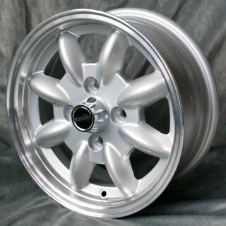 Maxilite Minilite 15x5.5" 4x130 PCD ET+25 Silver/D-Cut Alloy Wheel