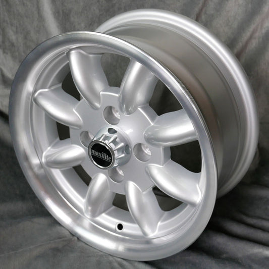 Maxilite Minilite 13x6" 4x98 PCD ET+13 Silver/D-Cut Alloy Wheel