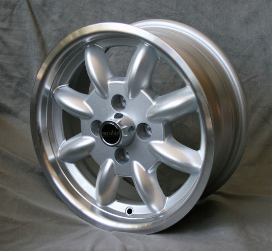 Maxilite Minilite 14x6" 4x100 PCD ET+13 Silver/D-Cut Alloy Wheel