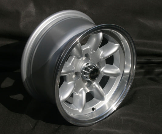 Maxilite Minilite 13x7" 4x98 PCD ET+5 Silver/D-Cut Alloy Wheel