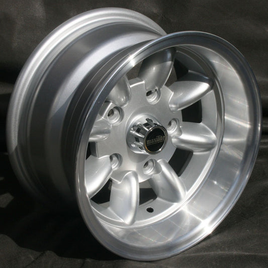 Maxilite Minilite 13x7" 5x130 PCD ET-7 Silver/D-Cut Alloy Wheel