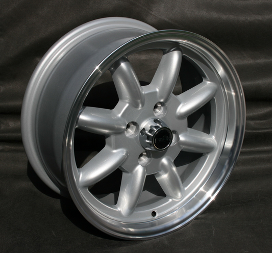 Maxilite Minilite 15x7" 4x100 PCD ET+31 Silver/D-Cut Alloy Wheel