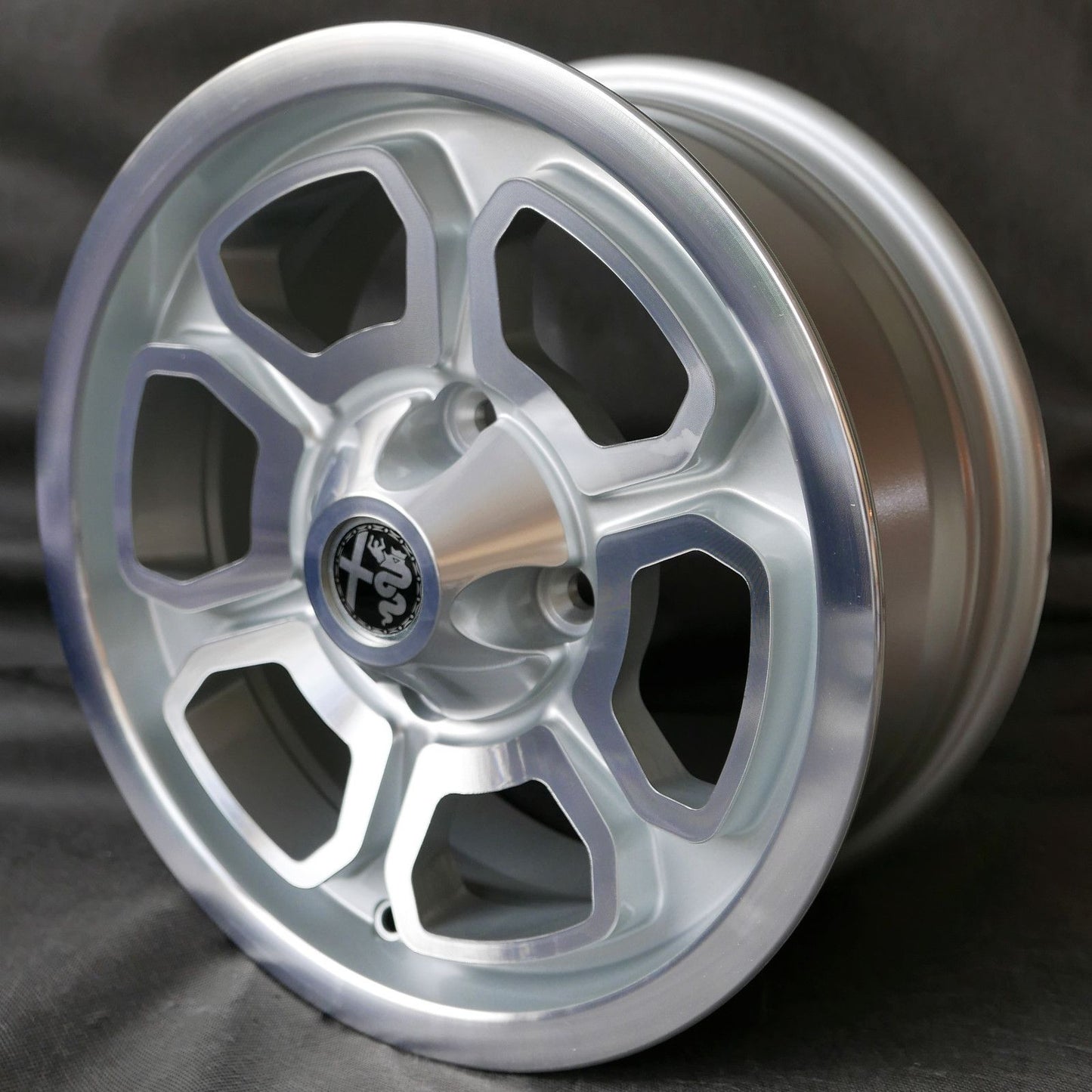 Alfa Romeo MOMO Vega Style 14x6" Silver/D-Cut Alloy Wheel (4x108 PCD) (ET+23)