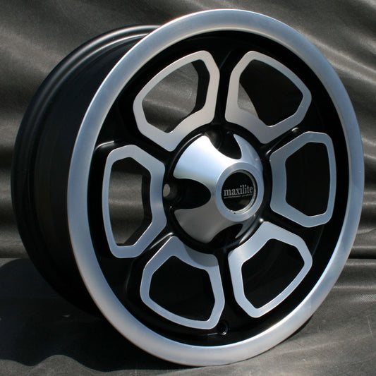 Maxilite MOMO Vega 14x6" 4x98 PCD ET+23 Matt Black/D-Cut Alloy Wheel