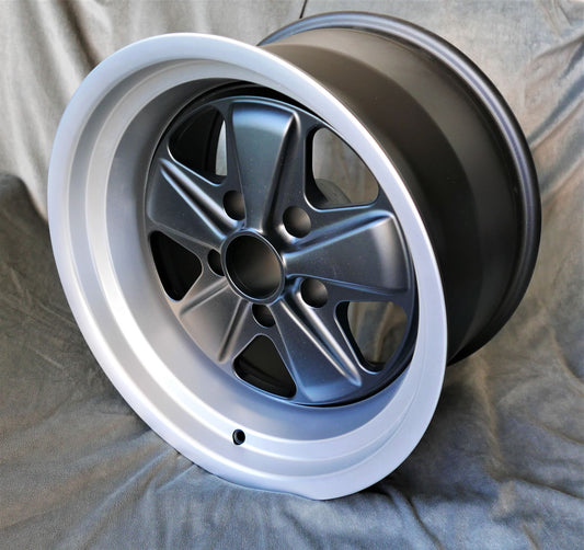 Maxilite Fuchs 17x10" 5x130 PCD ET-27 Matt Black/D-Cut Alloy Wheel