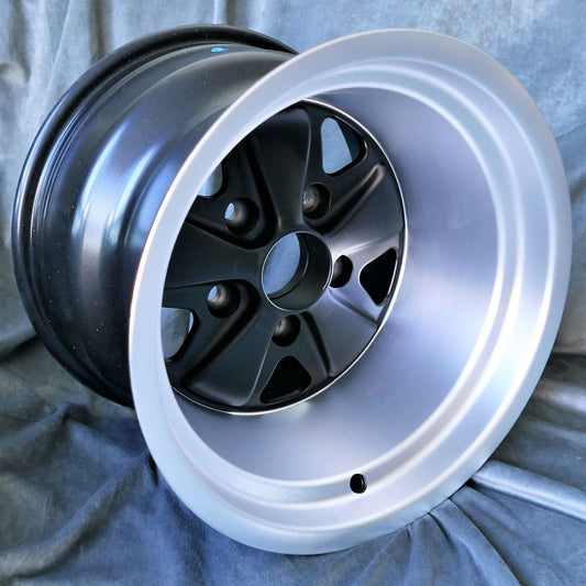 Maxilite Fuchs 15x11” 5x130 PCD ET-27 Matt Black/D-Cut Alloy Wheel