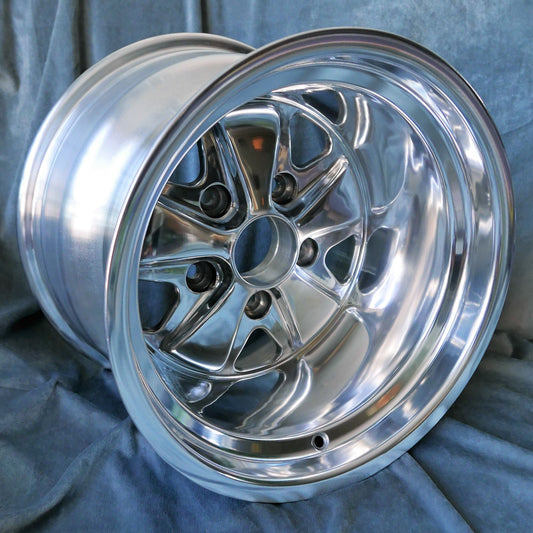 Maxilite Fuchs 15x11” 5x130 PCD ET-27 Fully Polished Alloy Wheel