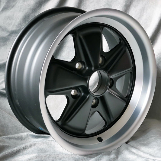 Maxilite Fuchs 15x7” 5x130 PCD ET+23.3 Matt Black/D-Cut Alloy Wheel