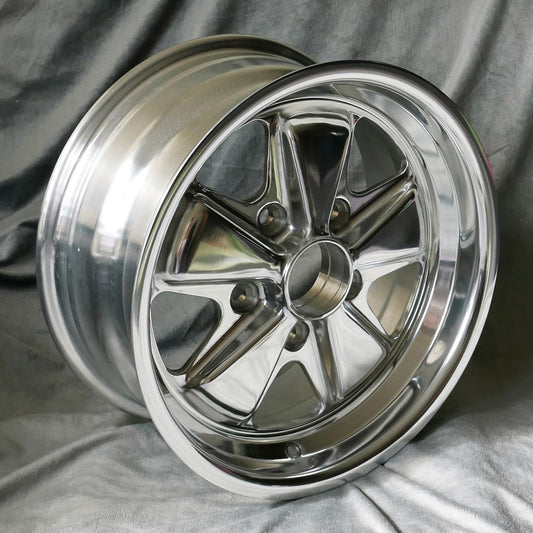 Maxilite Fuchs 15x7” 5x130 PCD ET+23.3 Fully Polished Alloy Wheel