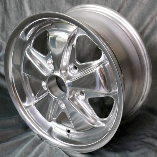 Maxilite Fuchs 15x7” 5x130 PCD ET+47 Fully Polished Alloy Wheel