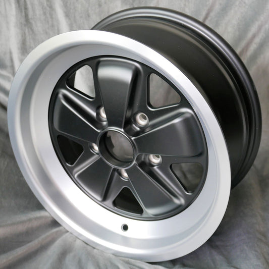 Maxilite Fuchs 16x7” 5x130 PCD ET+23.3 Matt Black/D-Cut Alloy Wheel