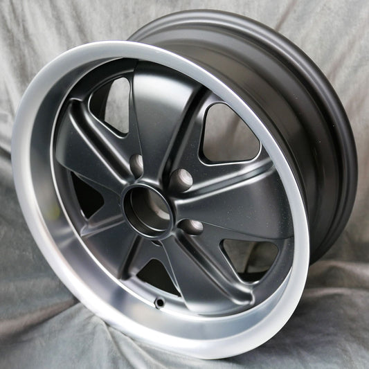 Maxilite Fuchs 16x7” 5x112 PCD ET+23.3 Matt Black/D-Cut Alloy Wheel